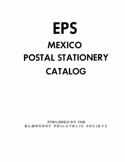 Cover of the book EPS Mexico Postal Stationery Catalog